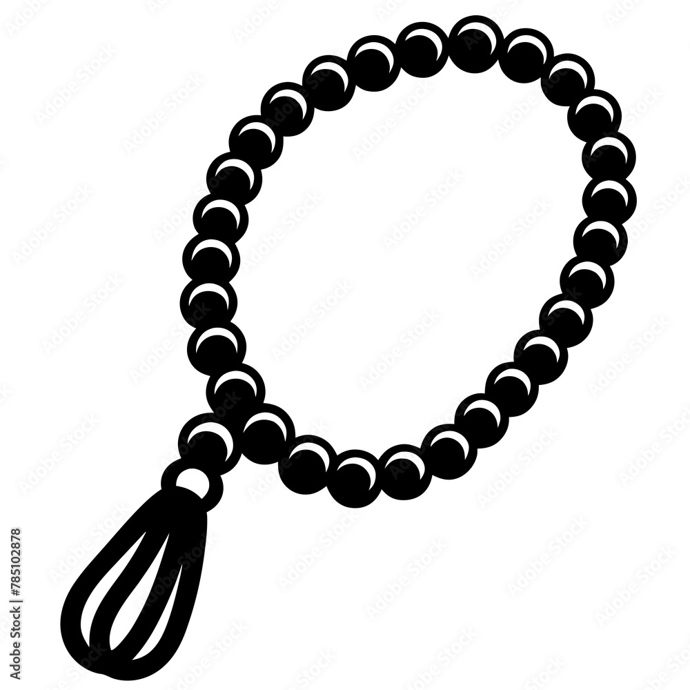 Obraz premium Worry beads tombolo jeweler isolated on transparent background vector