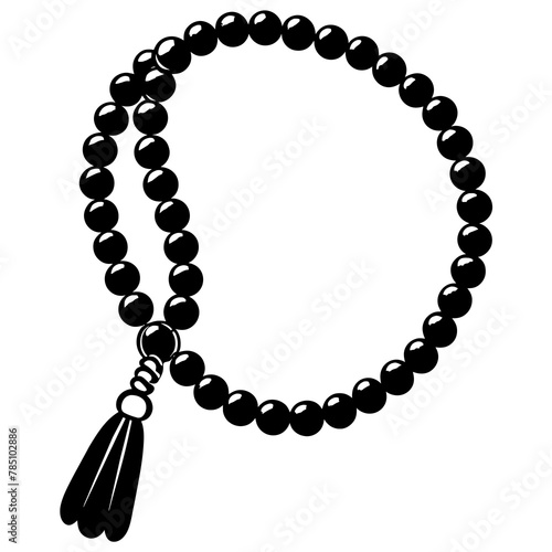 Worry beads tombolo jeweler isolated on transparent background vector