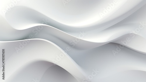 Abstract white wavy background texture