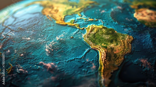 Dynamic depiction of investment diversification across geographical regions