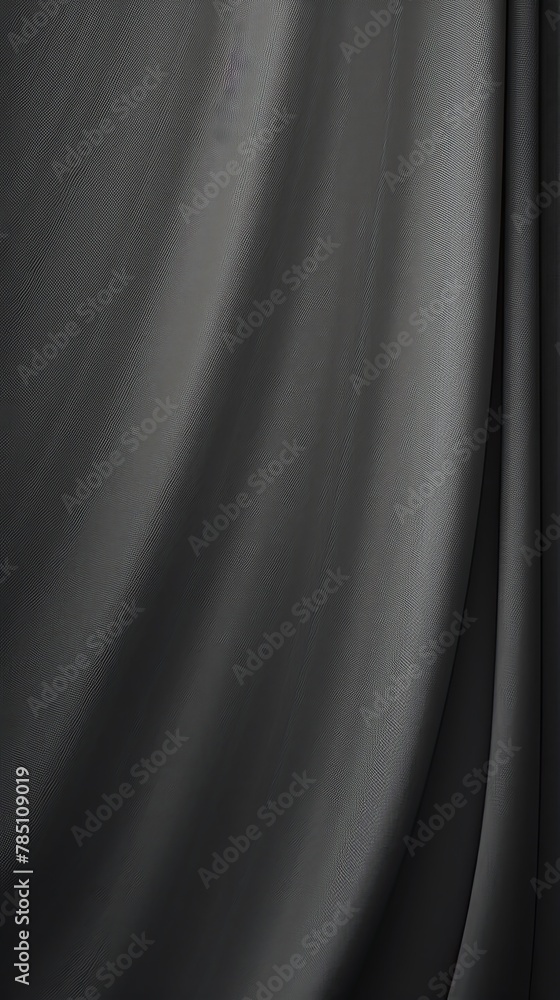 Gray background with subtle grain texture for elegant design, top view. Marokee velvet fabric backdrop with space for text or logo