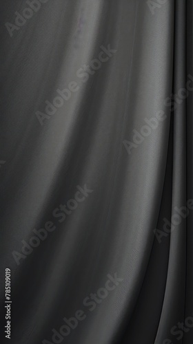 Gray background with subtle grain texture for elegant design, top view. Marokee velvet fabric backdrop with space for text or logo