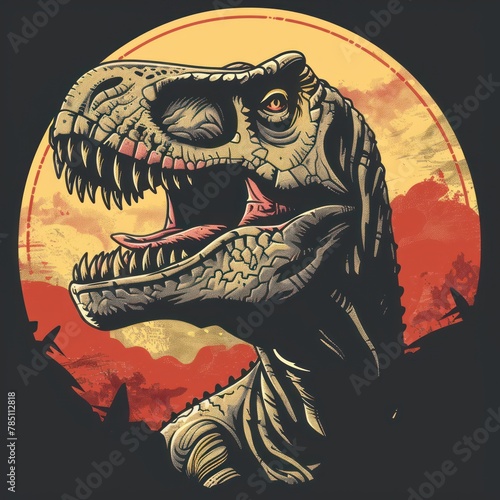 Legendary Tyrannosaurus Rex Tee Illustration © NpicArt