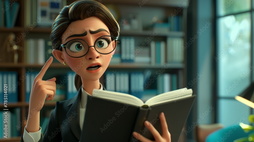 In every meeting, presentation, and character at the presentation, a faceless speaker stands half-turned while holding a book and making a gesture with her index finger at something. In every meeting, presentation, and character at the presentation, a faceless speaker stands half-turned while holding a book and making a gesture with her index finger at something.