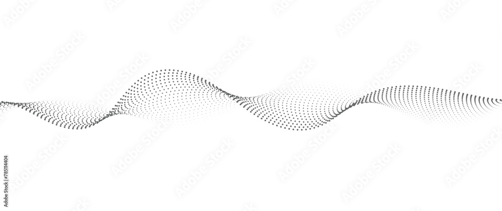 Flowing Dot Wave halftone gradient pattern on transparent background Flowing Dot Wave halftone gradient pattern on transparent background