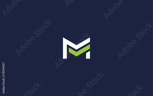 letter m with check logo icon design vector design template inspiration