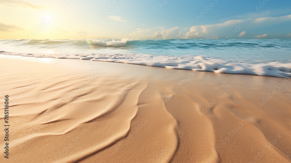 Sandy shorelines kissed by the warm tropical sun, inviting relaxation, bliss, and the soothing embrace of coastal tranquility and tropical warmth.

