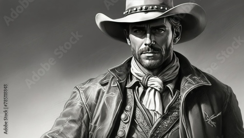 A man in a cowboy hat photo