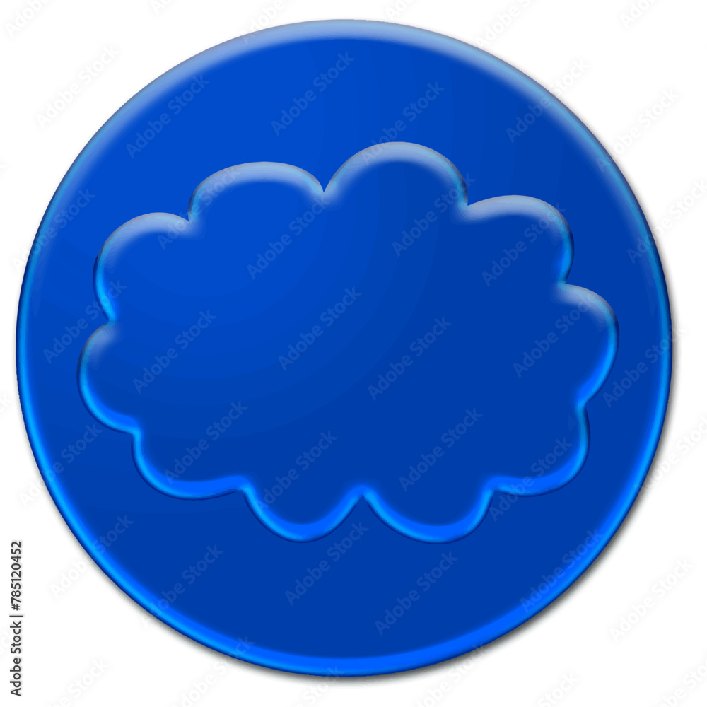Glassy coud icon Glassy coud icon