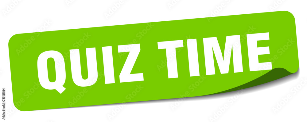 quiz time sticker. quiz time label quiz time sticker. quiz time label