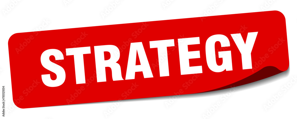 strategy sticker. strategy label strategy sticker. strategy label