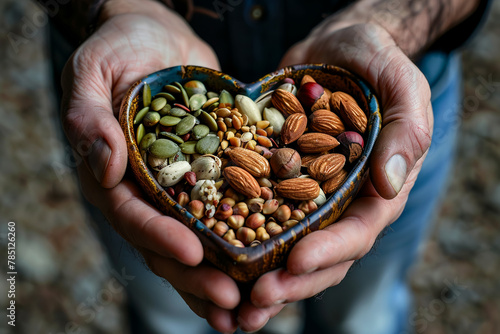 Veganism and plant-based diet, Nuts and seeds, hands