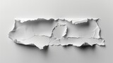 ripped paper with a jagged hole on a grey background