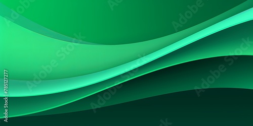 Green vector background, thin lines, simple shapes, minimalistic style, lines in the shape of U with sharp corners, horizontal line pattern