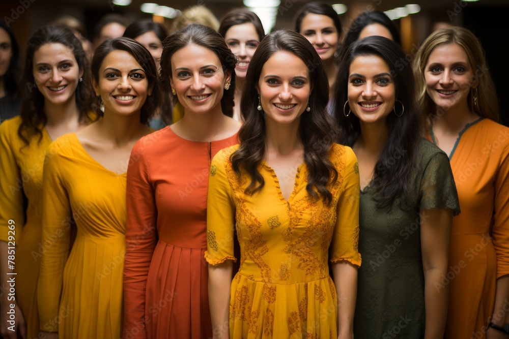 Group of expecting moms in a prenatal yoga class, smiling and practicing wellness Group of expecting moms in a prenatal yoga class, smiling and practicing wellness