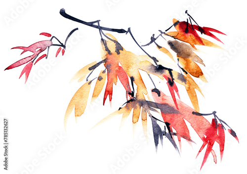 Autumn tree branch