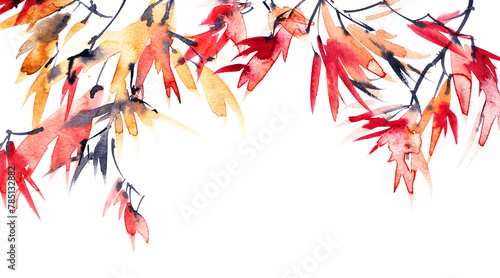 Autumn tree background design © ola_tarakanova