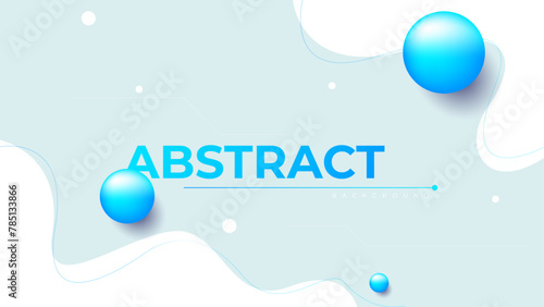 abstract white blue fluid background. geometric composition wallpaper. vector illustration