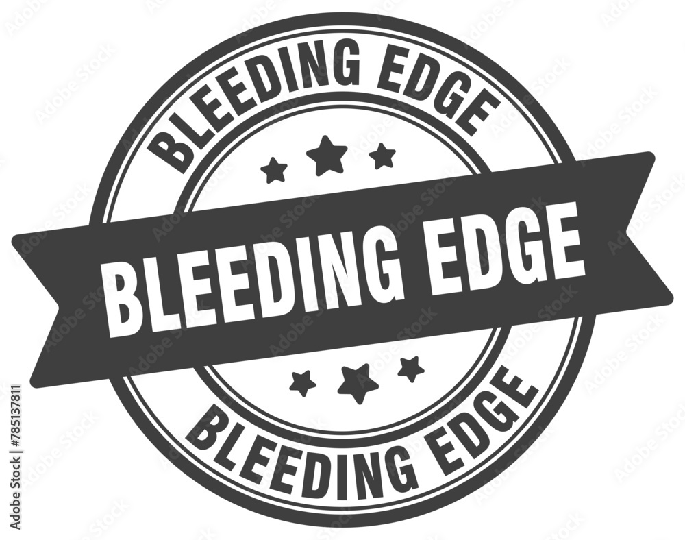 bleeding edge stamp. bleeding edge label on transparent background. round sign bleeding edge stamp. bleeding edge label on transparent background. round sign