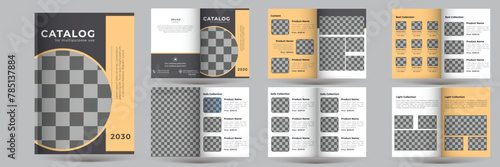 Product catalog template design modern catalog layout