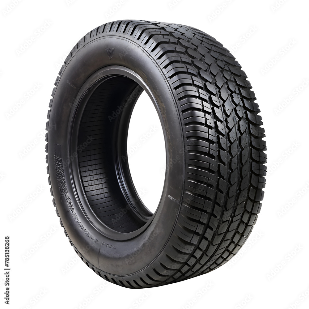 Car tire, isolated, close-up on a transparent background. Car tire, isolated, close-up on a transparent background.