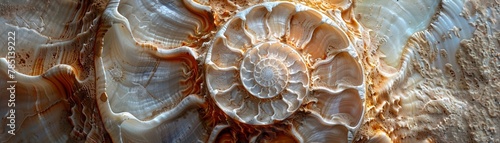 texture of the Nautilus shell and wonder at its status as an ancient artifact of natural history. The shells texture serves as a testament to millions of years of evolution