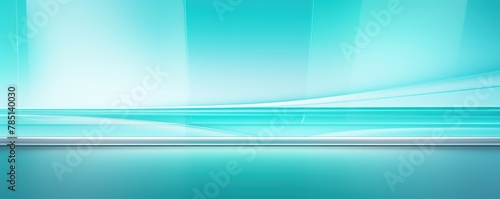 Cyan background, gradient cyan wall, abstract banner, studio room. Background for product display with copy space