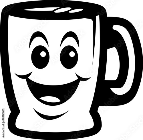 Mini Mugs Symbol of Small scale Cheers Wee Toasts Emblematic Vector Logo