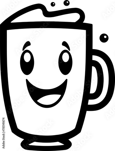 Adorable Ales Symbol of Endearing Brews Tiny Tumblers Emblematic Vector Logo