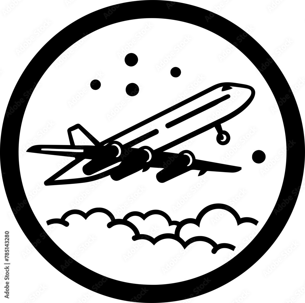 Flying Doodles Sketchy Airplane Emblem Whimsy Wings Playful Flight Icon Flying Doodles Sketchy Airplane Emblem Whimsy Wings Playful Flight Icon