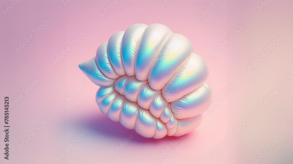 Colorful Shell on Pastel background. Summer Vacation Concept. Colorful Shell on Pastel background. Summer Vacation Concept.