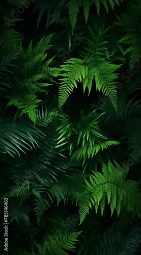 leaves of green fern background. Natural concept.