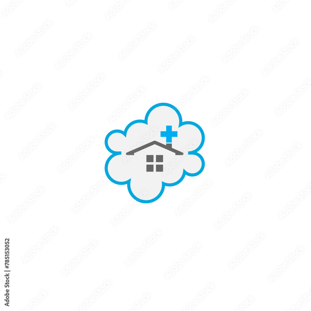 Digital illustration of a creative blue medical brand logo design for businesses Digital illustration of a creative blue medical brand logo design for businesses