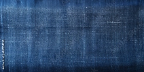 Indigo canvas texture background, top view. Simple and clean wallpaper with copy space area for text or design