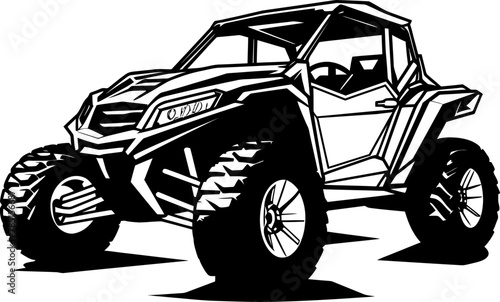 Sport Vehicle Explorer UTV Vector Symbol Outdoor Voyager UTV Emblem Design