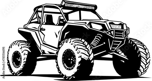 UTV Trail Master Logo for Terrain Conquerors Wilderness Warrior Sport Vehicle Icon Design