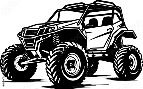 Adventure Cruiser Sport Vehicle Logo Icon Off Road Maverick UTV Vector Emblem
