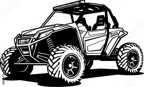 Terrain Thriller UTV Emblem Symbolizing Adventure UTV Explorer Emblematic Design for Nature Adventures