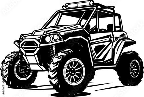 UTV Explorer Emblematic Design for Nature Adventures Sport Vehicle Maverick UTV Vector Logo