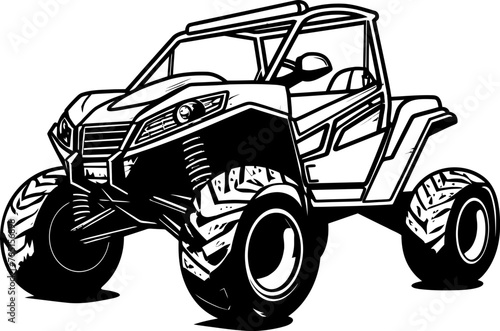 UTV Trailblazer Logo Icon for Adventure Seekers Terrain Tamer Emblematic UTV Design