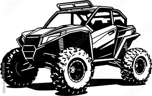 Outdoor Voyager Emblematic UTV Design Adventure Cruiser UTV Logo for Exploration