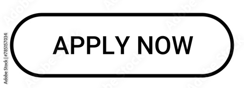 Apply now web UI button can be used for websites and apps. Vector illustration.