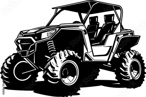 Sport Vehicle Explorer Vector Emblem for UTV Enthusiasts UTV Explorer Emblematic Design for Outdoor Adventures