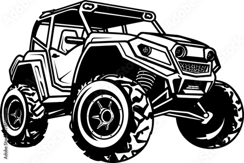 UTV Explorer Emblematic Design for Outdoor Adventures Terrain Thriller UTV Logo Icon for Adventure Seekers