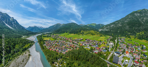 Ausblick auf Weißenbach am Lech im Naturpark Tiroler Lechtal photo