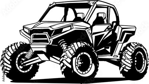 Wilderness Wanderer UTV Vector Symbol Terrain Thriller Sport Vehicle Logo