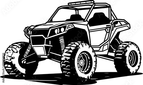 Terrain Dominator Sport Vehicle Emblem Nature Nomad UTV Logo Icon