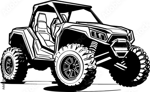Off Road Explorer Sport Vehicle Logo Adventure Cruiser UTV Vector Design