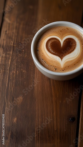 cup of coffee with heart shaped cookies, ai generated