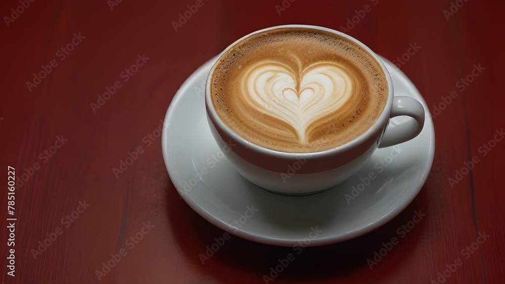 cup of coffee with heart, ai generated cup of coffee with heart, ai generated